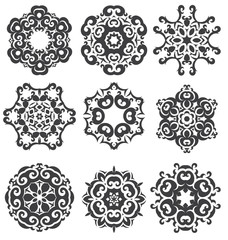 Calligraphic decorative elements