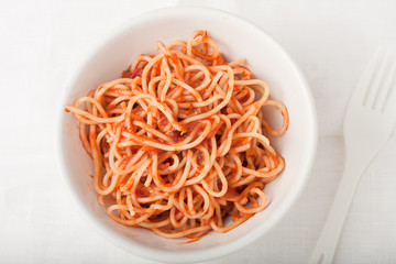 spagetti with tomato sauce