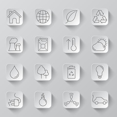 Ecology and Environment Icons