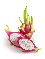 dragonfruit on a white background
