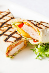 chicken wrap sandwich