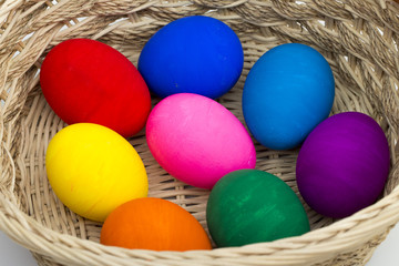 eggs on the white background