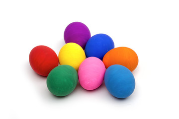 eggs on the white background