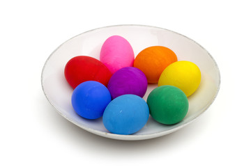 eggs on the white background