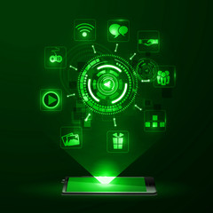 Obraz premium The concept of social network