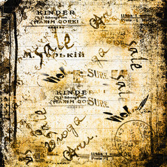 Grunge abstract background with old torn posters