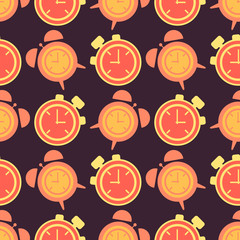 seamless abstract background with clock