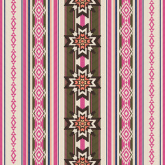 Striped ornamental ethnic pattern