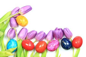 Osterdeko mit Ostereiern