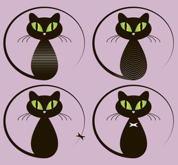 Black cat set