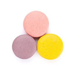 Colorful macaron cookies