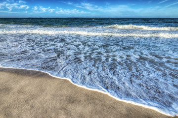 platamona beach on a clear day