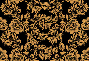 Stylish floral seamless pattern
