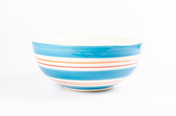 blue ceramic bowl