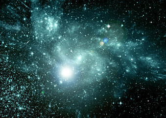 galaxy in a free space