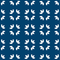 Blue and white delft pattern