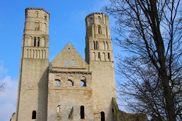 Fototapeta na wymiar Abbey of Jumieges in Normandie - France