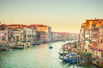 Life on the Grand Canal in Venice, Italy
