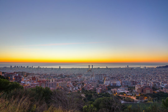 Early morning in Barcelona, Spain