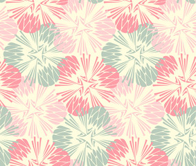 Fototapeta na wymiar Stylish floral seamless pattern