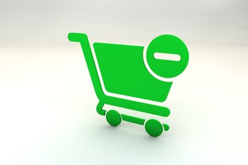 grocery cart 3d