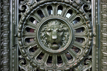 Cast Iron door gate at St. George's Hall