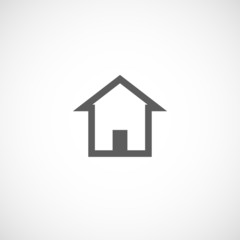 House building abstract real estate icon logo design