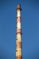 Poolbeg Generating Station in Dublin city bay