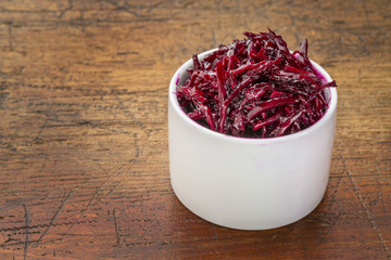 pickled beets, dulse and kale salad