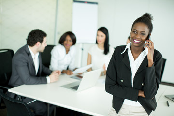 Young woman in the office