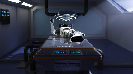Robot and scifi room