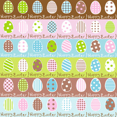 Cute Easter wrapping paper seamless pattern