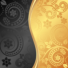 black and golden background