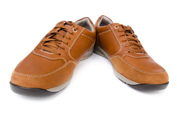 Male shoes isolated on white background