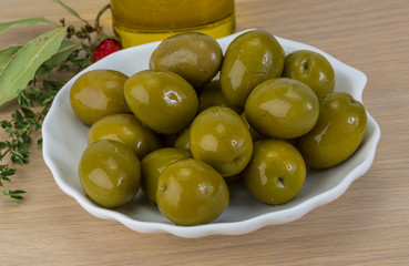 Green olives