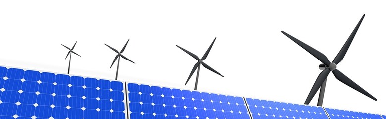 Horizontale banner zonnepanelen