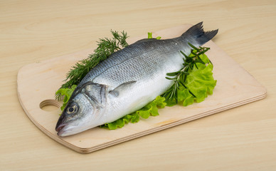 Raw seabass