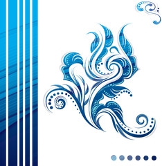 bright background with geometric elements in luxury style