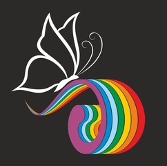 Obraz premium Rainbow logo