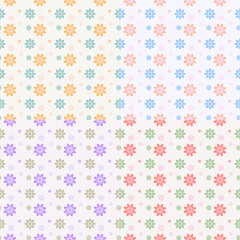delicate flowers pattern