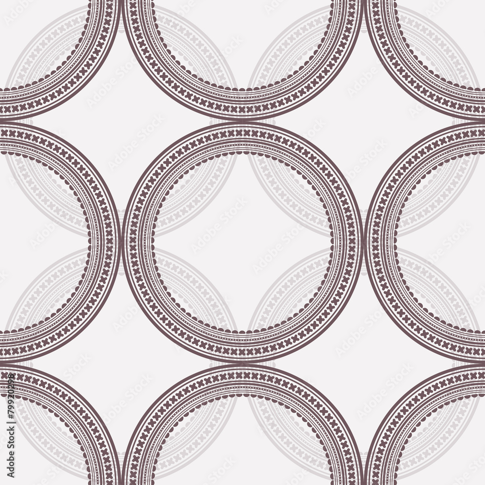 Poster seamless pattern with round frames.