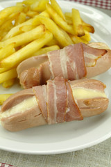 cervelas alsacien et frites