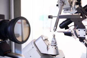 Equipment for conducting experiments in laboratory.