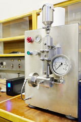 Equipment for conducting experiments in laboratory.