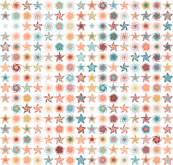 stars vector pattern