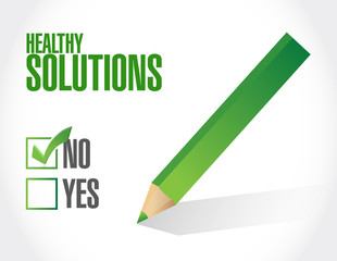 no healthy solutions illustration design