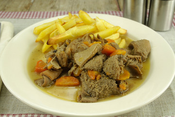 tripes et frites