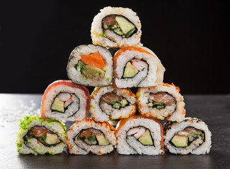 Japanese seafood sushi set