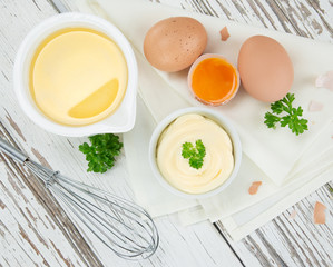 Mayonnaise in bowl