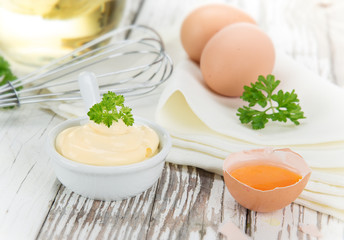 Mayonnaise in bowl